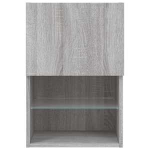 TV skříňka s LED osvětlením šedá sonoma 40,5 x 30 x 60 cm - obrázek 9