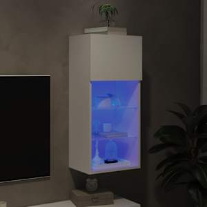 TV skříňka s LED osvětlením bílá 40,5 x 30 x 90 cm - obrázek 5