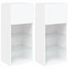 vidaXL LED-tuledega telerikapid 2 tk, valge, 40,5 x 30 x 90 cm