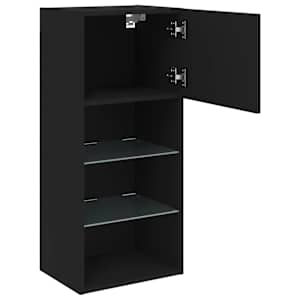 TV skříňka s LED osvětlením černá 40,5 x 30 x 90 cm - obrázek 8