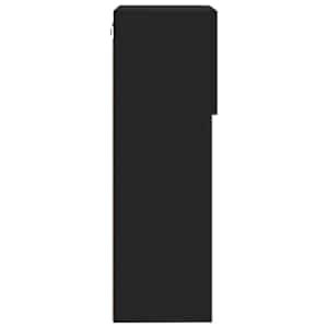 TV skříňka s LED osvětlením černá 40,5 x 30 x 90 cm - obrázek 10