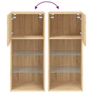 TV skříňka s LED osvětlením dub sonoma 40,5 x 30 x 90 cm - obrázek 12