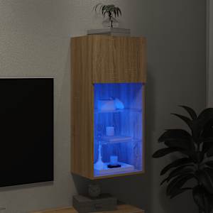 TV skříňka s LED osvětlením dub sonoma 40,5 x 30 x 90 cm - obrázek 5