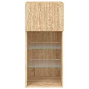 TV skříňka s LED osvětlením dub sonoma 40,5 x 30 x 90 cm - obrázek 9