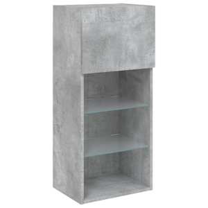 TV skříňka s LED osvětlením betonově šedá 40,5 x 30 x 90 cm - obrázek 6