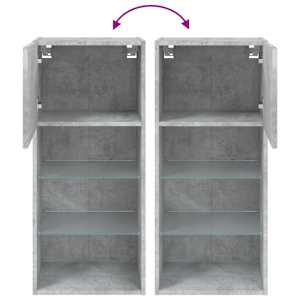 TV skříňka s LED osvětlením betonově šedá 40,5 x 30 x 90 cm - obrázek 10