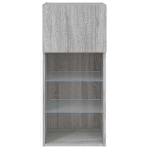 TV skříňka s LED osvětlením šedá sonoma 40,5 x 30 x 90 cm - obrázek 9