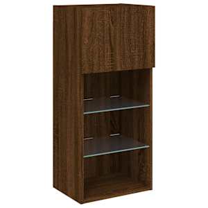 TV skříňka s LED osvětlením hnědý dub 40,5 x 30 x 90 cm - obrázek 7