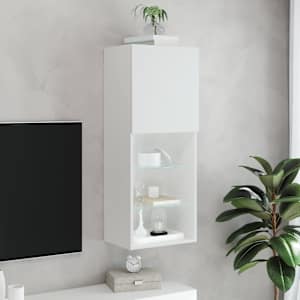TV skříňka s LED osvětlením bílá 40,5 x 30 x 102 cm - obrázek 4