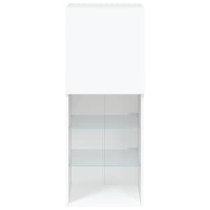 TV skříňka s LED osvětlením bílá 40,5 x 30 x 102 cm - obrázek 9