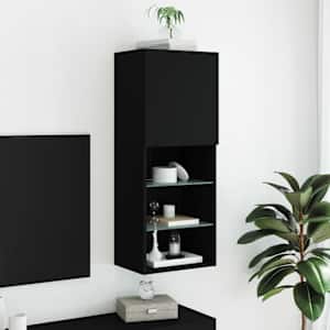 TV skříňka s LED osvětlením černá 40,5 x 30 x 102 cm - obrázek 4