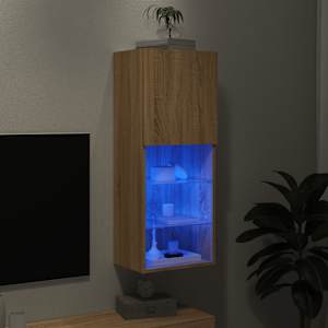 TV skříňka s LED osvětlením dub sonoma 40,5 x 30 x 102 cm - obrázek 5