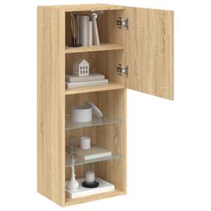 TV skříňka s LED osvětlením dub sonoma 40,5 x 30 x 102 cm - obrázek 6