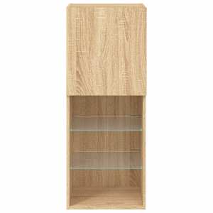 TV skříňka s LED osvětlením dub sonoma 40,5 x 30 x 102 cm - obrázek 9