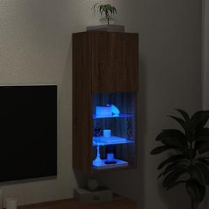 TV skříňka s LED osvětlením hnědý dub 40,5 x 30 x 102 cm - obrázek 5