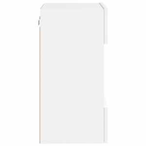 Nástěnná TV skříňka s LED osvětlením bílá 40 x 30 x 60,5 cm - obrázek 10