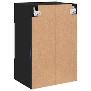 Nástěnná TV skříňka s LED osvětlením černá 40 x 30 x 60,5 cm - obrázek 9