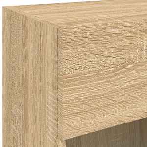 Nástěnná TV skříňka s LED osvětlením dub sonoma 40x30x60,5 cm - obrázek 11