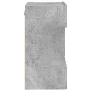 Nástěnná TV skříňka s LED osvětlením betonově šedá 40x30x60,5cm - obrázek 10
