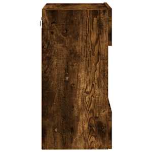 Nástěnná TV skříňka s LED osvětlením kouřový dub 40x30x60,5 cm - obrázek 10