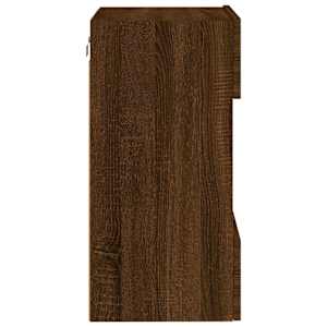 Nástěnná TV skříňka s LED osvětlením hnědý dub 40x30x60,5 cm - obrázek 10