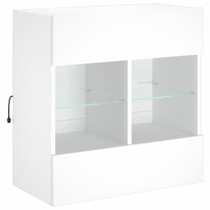 Nástěnná TV skříňka s LED osvětlením bílá 58,5 x 30 x 60,5 cm - obrázek 5