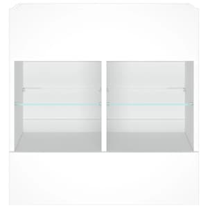Nástěnná TV skříňka s LED osvětlením bílá 58,5 x 30 x 60,5 cm - obrázek 6