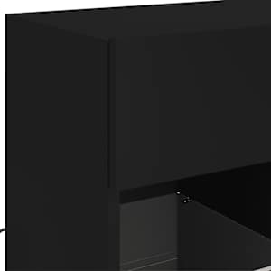 Nástěnná TV skříňka s LED osvětlením černá 58,5 x 30 x 60,5 cm - obrázek 10