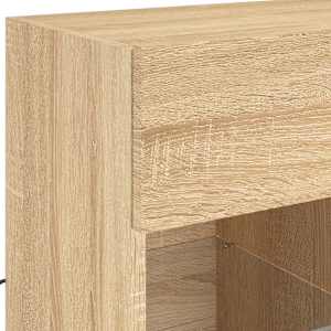 Nástěnná TV skříňka s LED osvětlením dub sonoma 58,5x30x60,5 cm - obrázek 10
