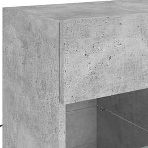 Nástěnná TV skříňka s LED betonově šedá 58,5 x 30 x 60,5 cm - obrázek 10