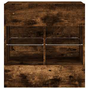 Nástěnná TV skříňka s LED osvětlením kouřový dub 58,5x30x60,5cm - obrázek 6