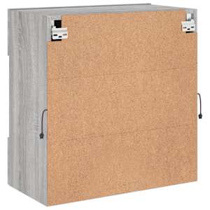 Nástěnná TV skříňka s LED osvětlením šedá sonoma 58,5x30x60,5cm - obrázek 8