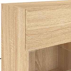 Nástěnná TV skříňka s LED osvětlením dub sonoma 78,5x30x60,5 cm - obrázek 10