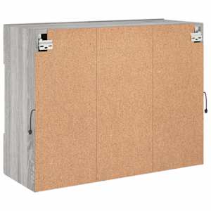 Nástěnná TV skříňka s LED osvětlením šedá sonoma 78,5x30x60,5cm - obrázek 8