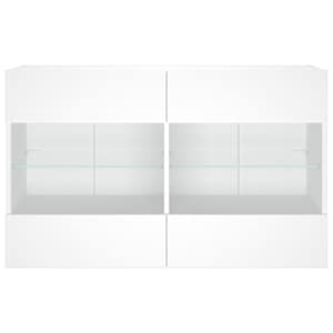 Nástěnná TV skříňka s LED osvětlením bílá 98,5 x 30 x 60,5 cm - obrázek 6