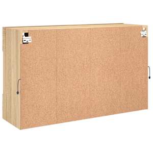 Nástěnná TV skříňka s LED osvětlením dub sonoma 98,5x30x60,5 cm - obrázek 10