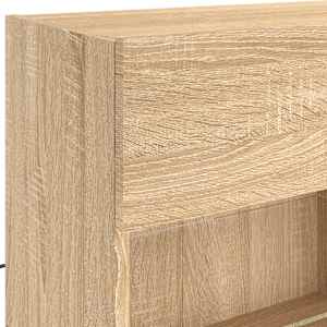 Nástěnná TV skříňka s LED osvětlením dub sonoma 98,5x30x60,5 cm - obrázek 11
