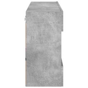 Nástěnná TV skříňka s LED betonově šedá 98,5 x 30 x 60,5 cm - obrázek 9
