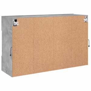 Nástěnná TV skříňka s LED betonově šedá 98,5 x 30 x 60,5 cm - obrázek 8