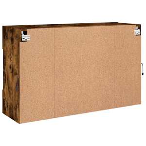 Nástěnná TV skříňka s LED osvětlením kouřový dub 98,5x30x60,5cm - obrázek 10