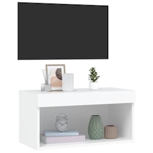 TV skříňka s LED osvětlením bílá 60 x 30 x 30 cm - obrázek 6