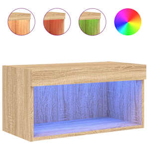 TV skříňka s LED osvětlením dub sonoma 60 x 30 x 30 cm - obrázek 2