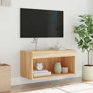 TV skříňka s LED osvětlením dub sonoma 60 x 30 x 30 cm - obrázek 5