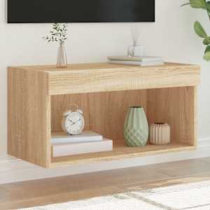 TV skříňka s LED osvětlením dub sonoma 60 x 30 x 30 cm - obrázek 1