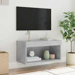 TV skříňka s LED osvětlením betonově šedá 60 x 30 x 30 cm - obrázek 5