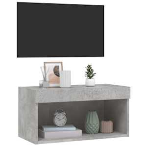 TV skříňka s LED osvětlením betonově šedá 60 x 30 x 30 cm - obrázek 6