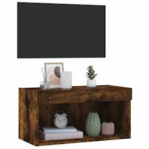 TV skříňka s LED osvětlením kouřový dub 60 x 30 x 30 cm - obrázek 6