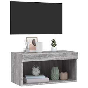 TV skříňka s LED osvětlením šedá sonoma 60 x 30 x 30 cm - obrázek 6