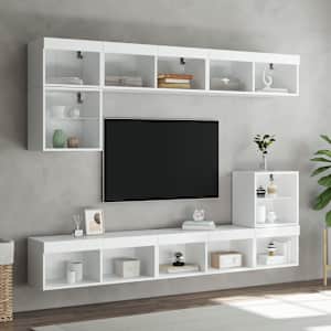 TV skříňka s LED osvětlením bílá 80 x 30 x 30 cm - obrázek 4