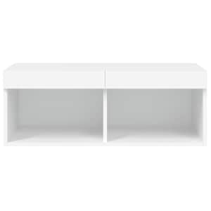 TV skříňka s LED osvětlením bílá 80 x 30 x 30 cm - obrázek 8
